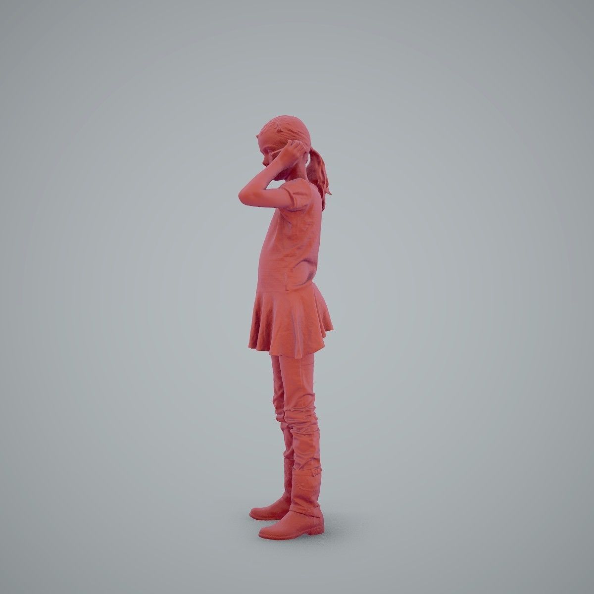 Standing Casual Girl Talking on the Phone CGirl0003-HD2-O02P01-S 3D model_46