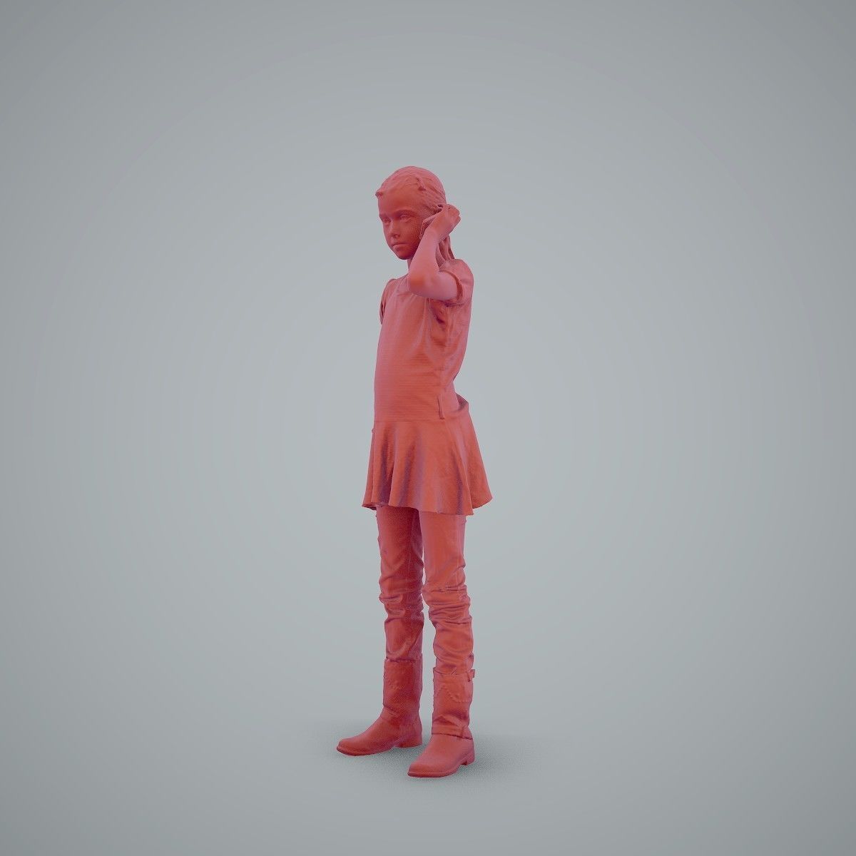 Standing Casual Girl Talking on the Phone CGirl0003-HD2-O02P01-S 3D model_72