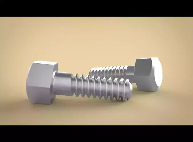 Bolt M6 Free 3D print model