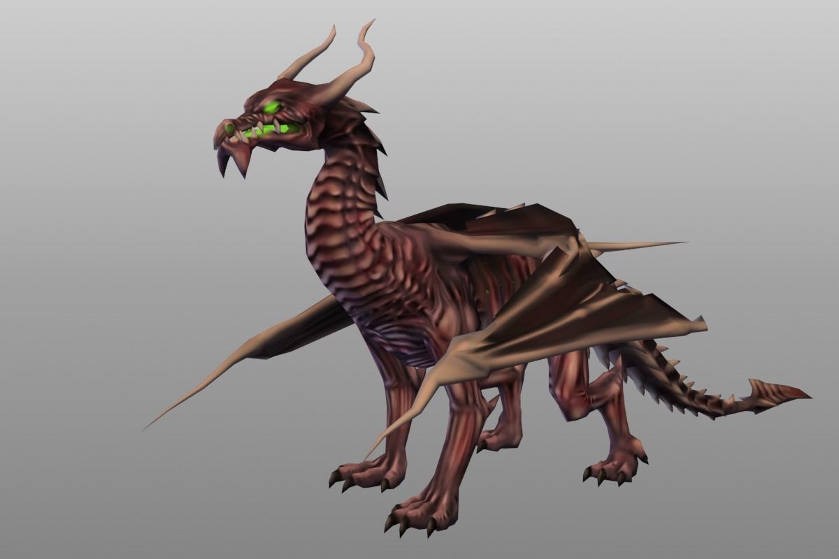 Dragon Pack Low-poly 3D model_4