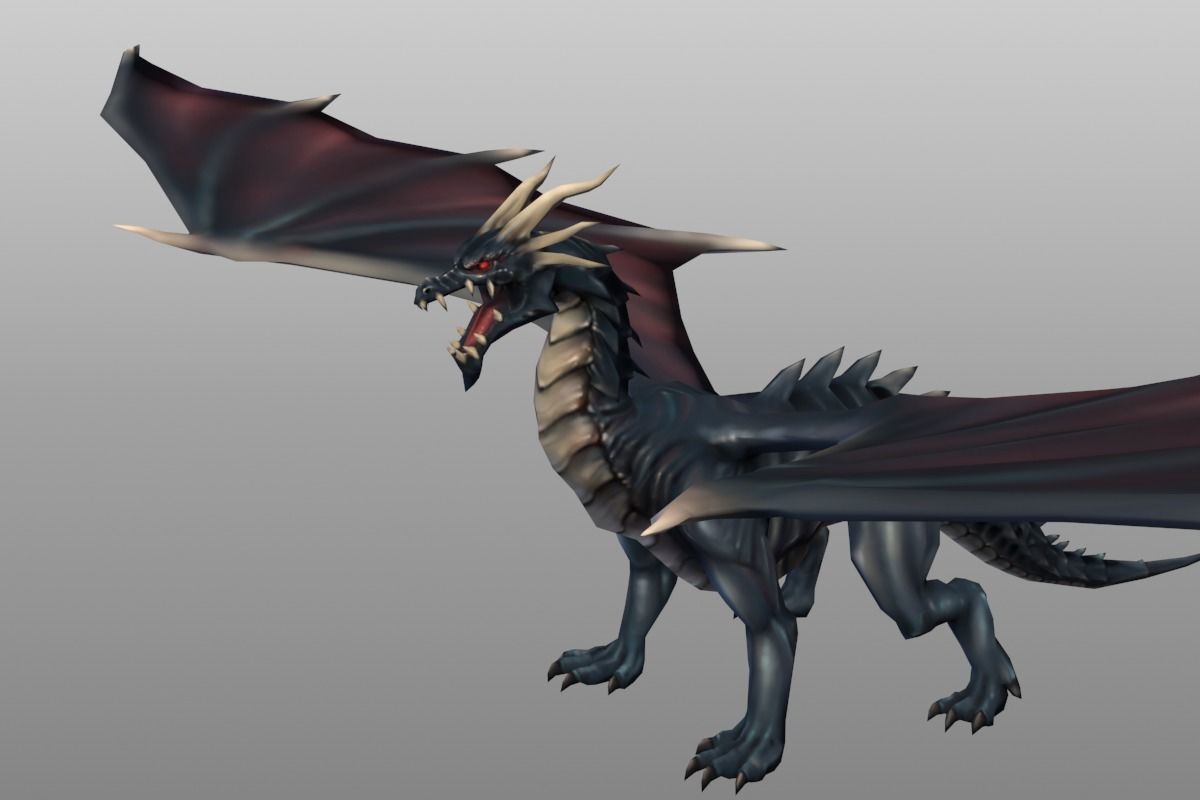 Dragon Pack Low-poly 3D model_9