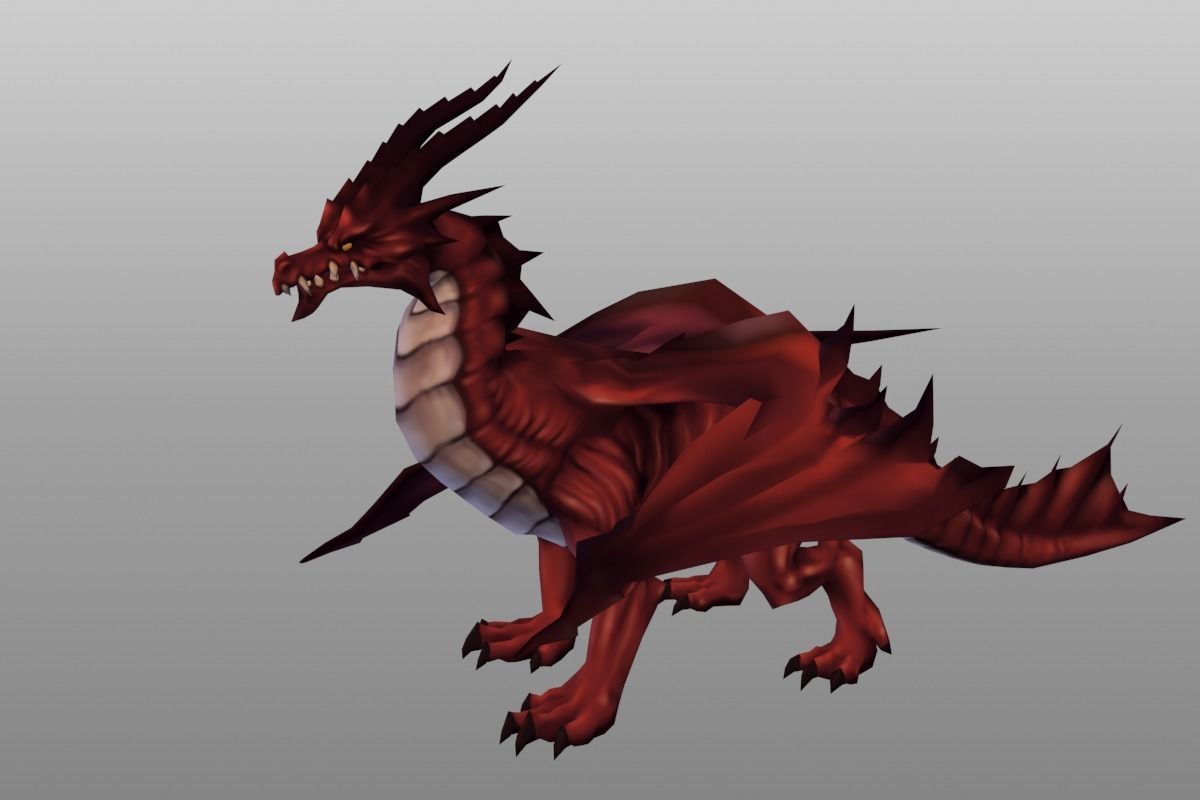 Dragon Pack Low-poly 3D model_5