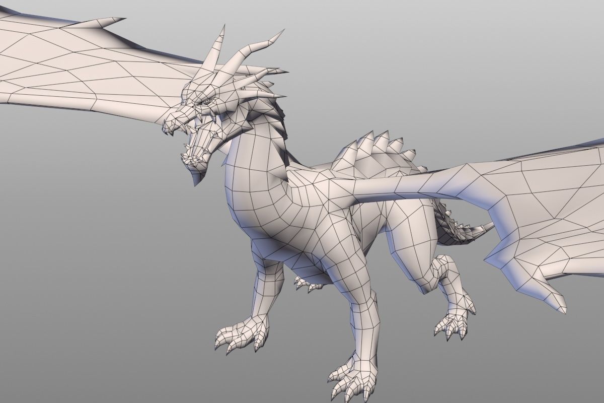 Dragon Pack Low-poly 3D model_13