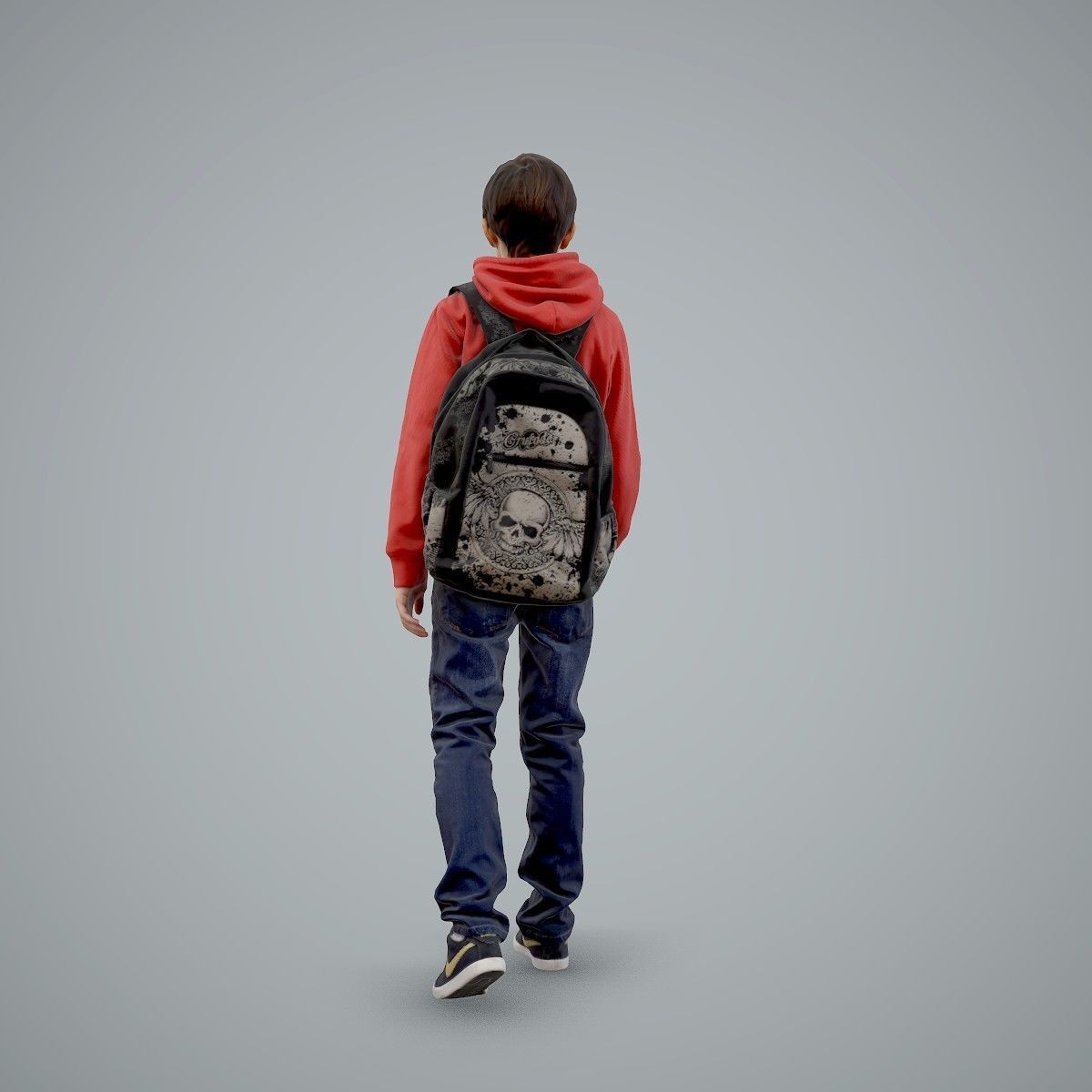 standing Casual Boy with Red Sweatshirt CBoy0004-HD2-O02P01-S 3D model_50