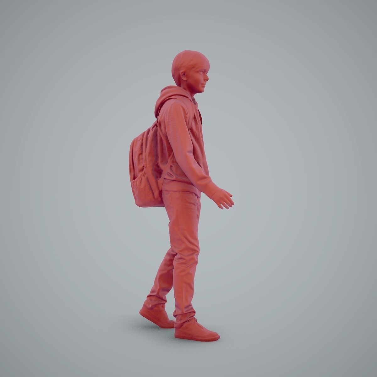 standing Casual Boy with Red Sweatshirt CBoy0004-HD2-O02P01-S 3D model_5