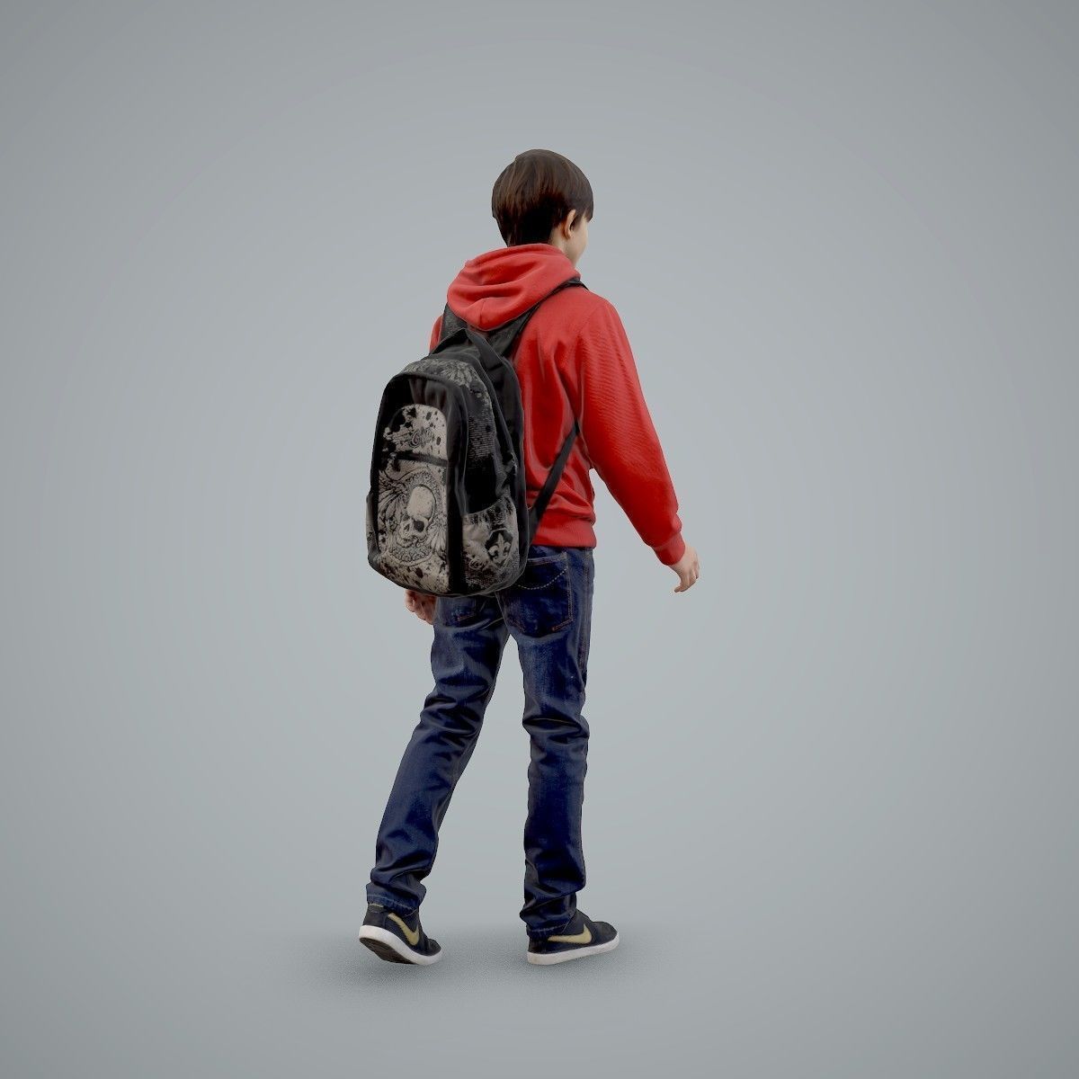 standing Casual Boy with Red Sweatshirt CBoy0004-HD2-O02P01-S 3D model_29
