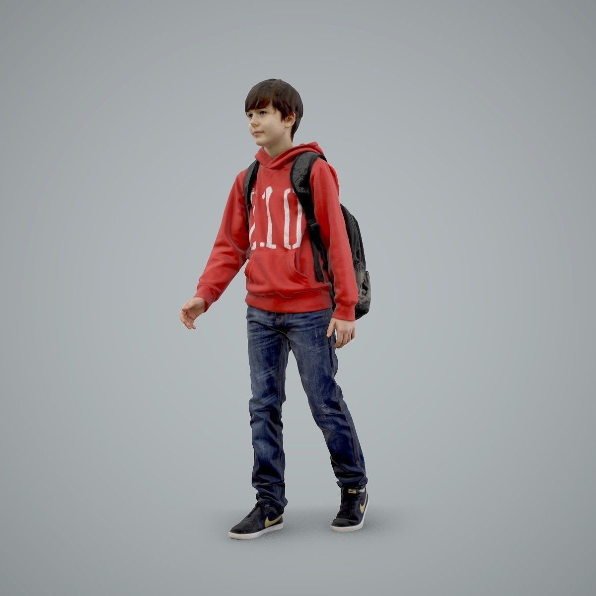 standing Casual Boy with Red Sweatshirt CBoy0004-HD2-O02P01-S 3D model_61