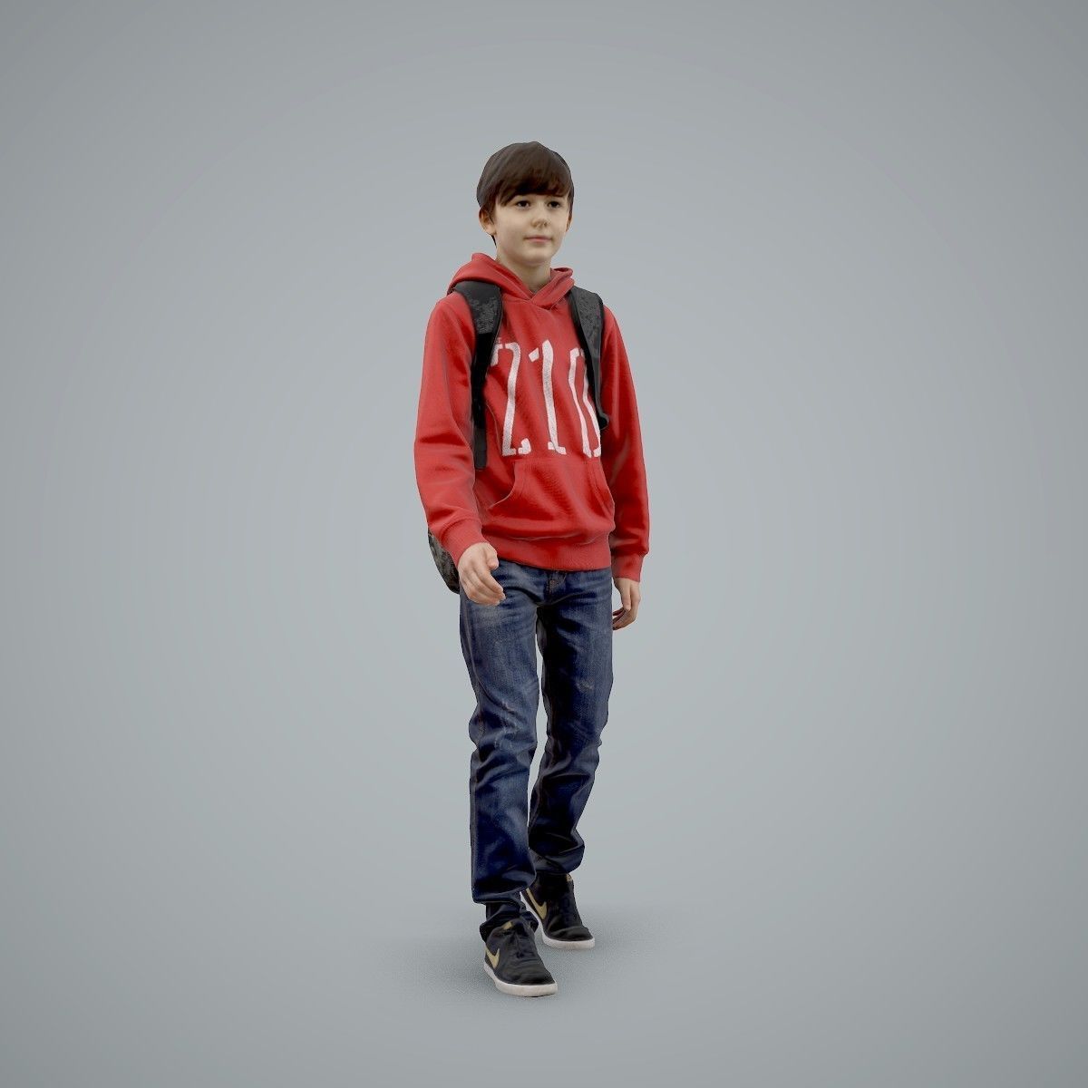 standing Casual Boy with Red Sweatshirt CBoy0004-HD2-O02P01-S 3D model_55