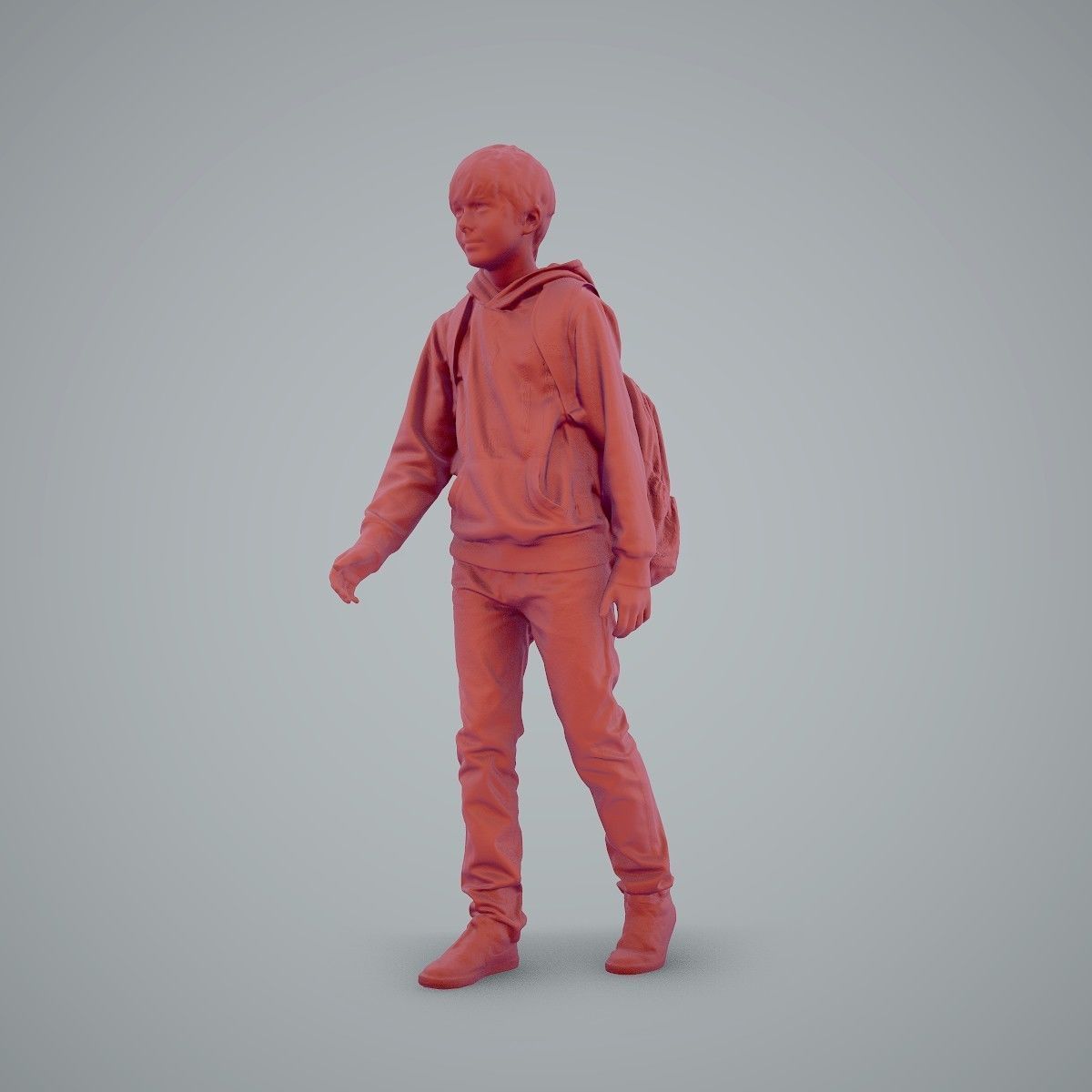 standing Casual Boy with Red Sweatshirt CBoy0004-HD2-O02P01-S 3D model_48