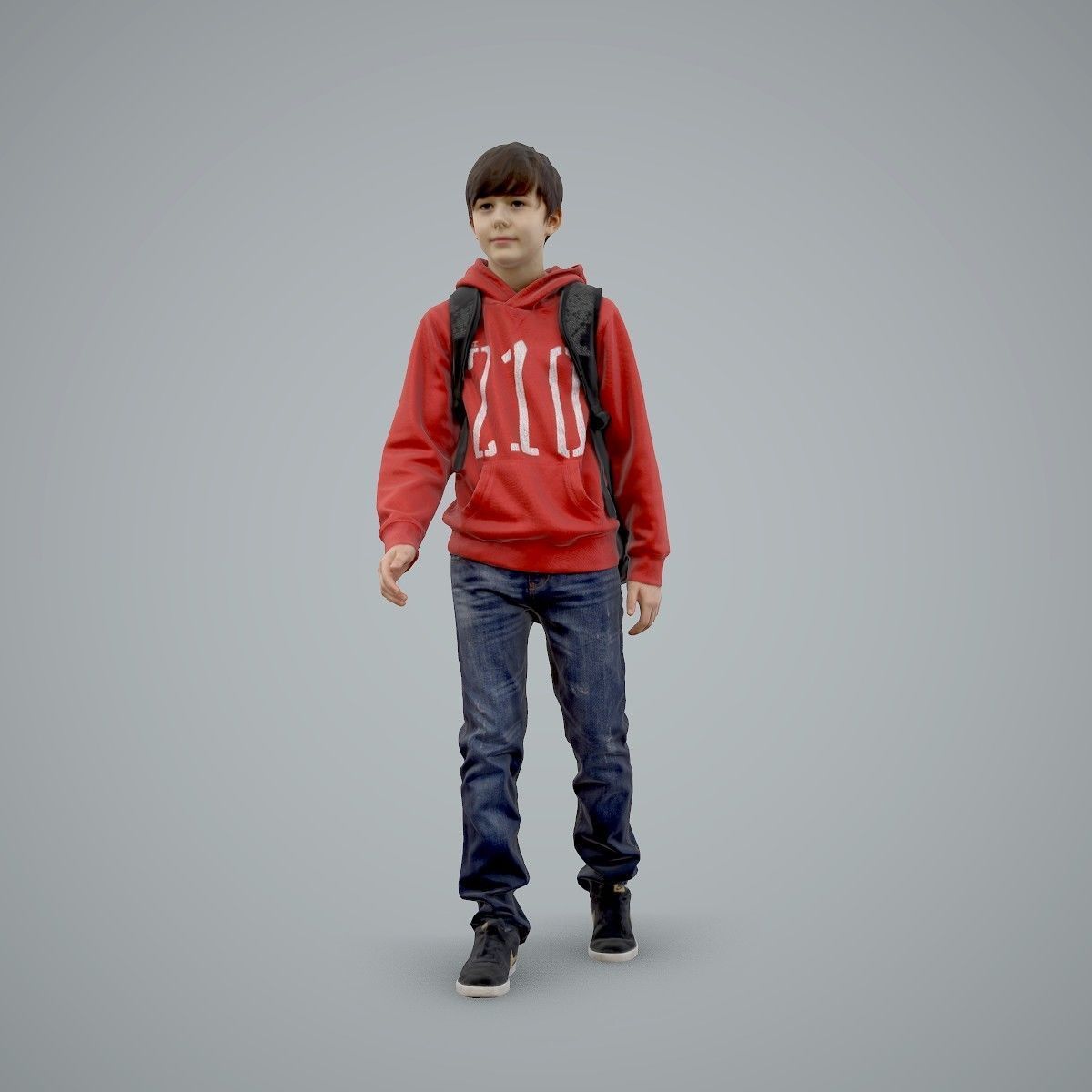 standing Casual Boy with Red Sweatshirt CBoy0004-HD2-O02P01-S 3D model_45