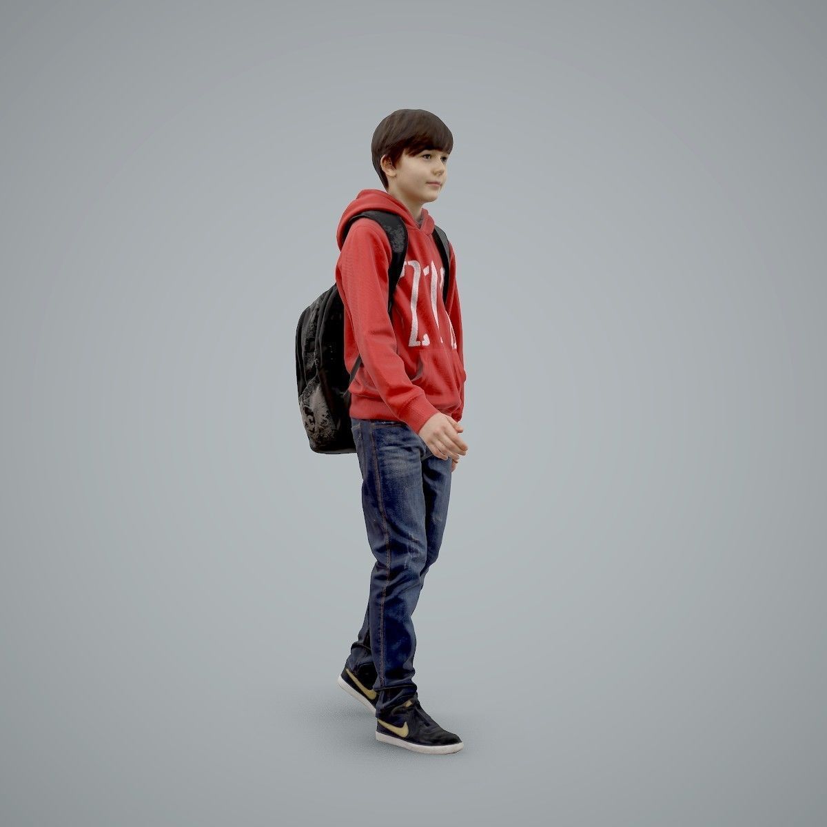 standing Casual Boy with Red Sweatshirt CBoy0004-HD2-O02P01-S 3D model_9