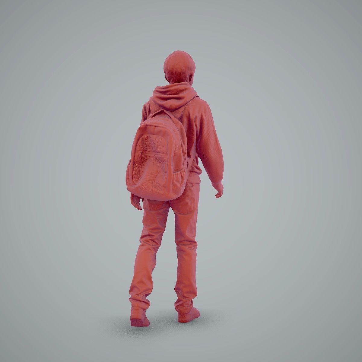 standing Casual Boy with Red Sweatshirt CBoy0004-HD2-O02P01-S 3D model_25