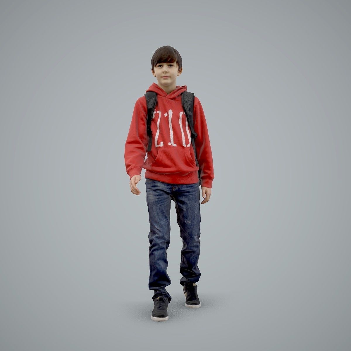 standing Casual Boy with Red Sweatshirt CBoy0004-HD2-O02P01-S 3D model_42