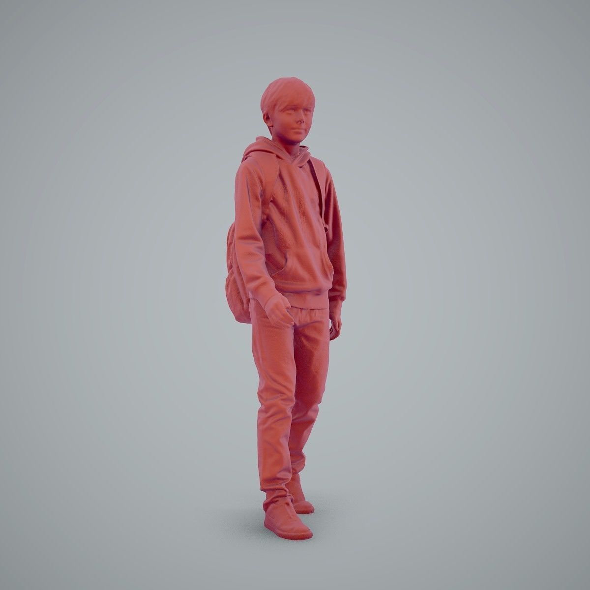 standing Casual Boy with Red Sweatshirt CBoy0004-HD2-O02P01-S 3D model_72