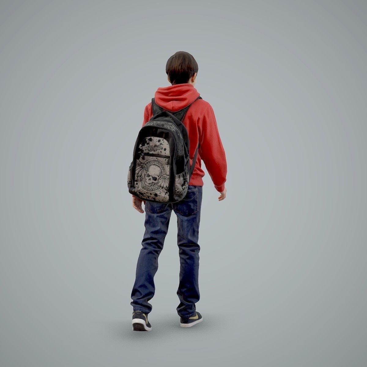 standing Casual Boy with Red Sweatshirt CBoy0004-HD2-O02P01-S 3D model_69