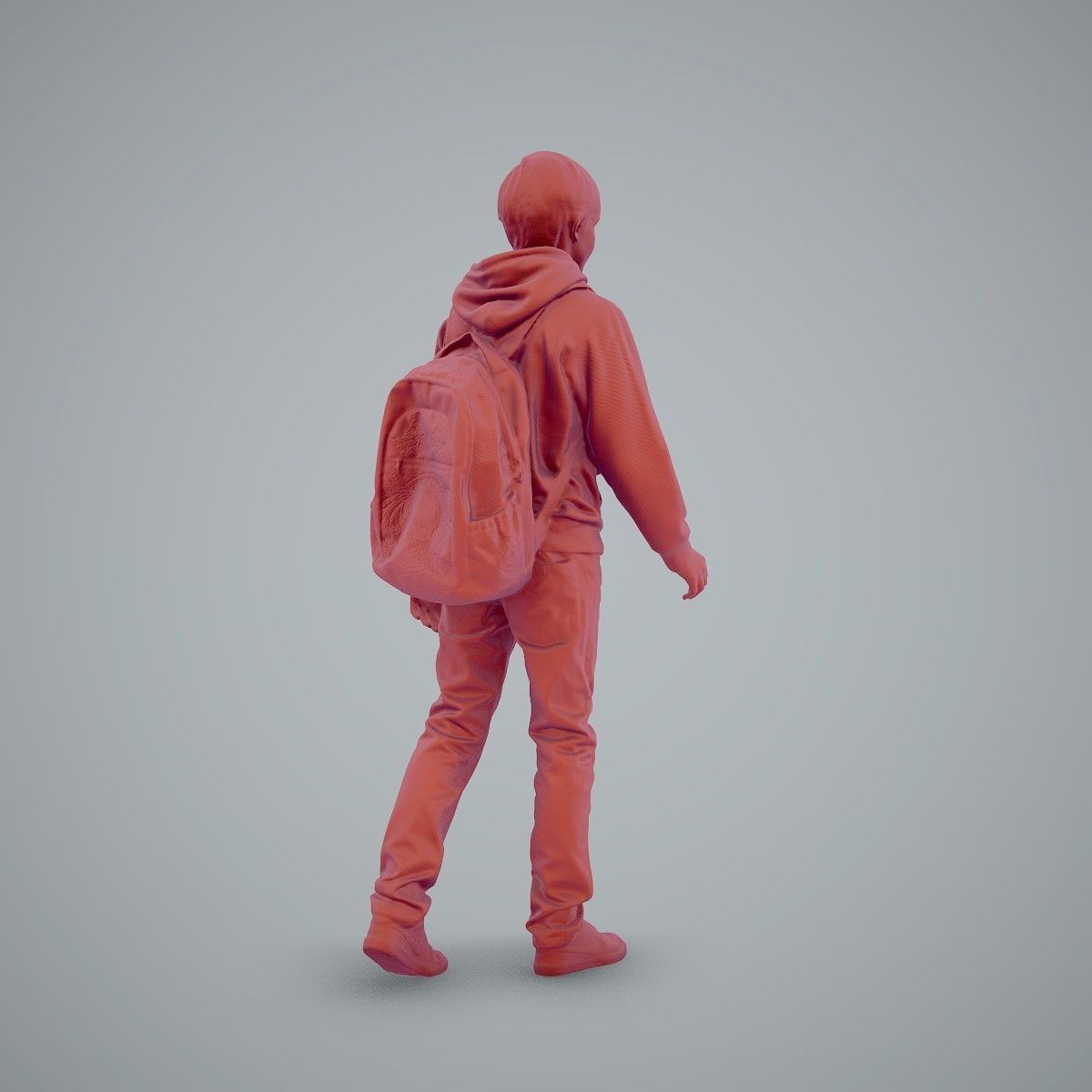 standing Casual Boy with Red Sweatshirt CBoy0004-HD2-O02P01-S 3D model_28
