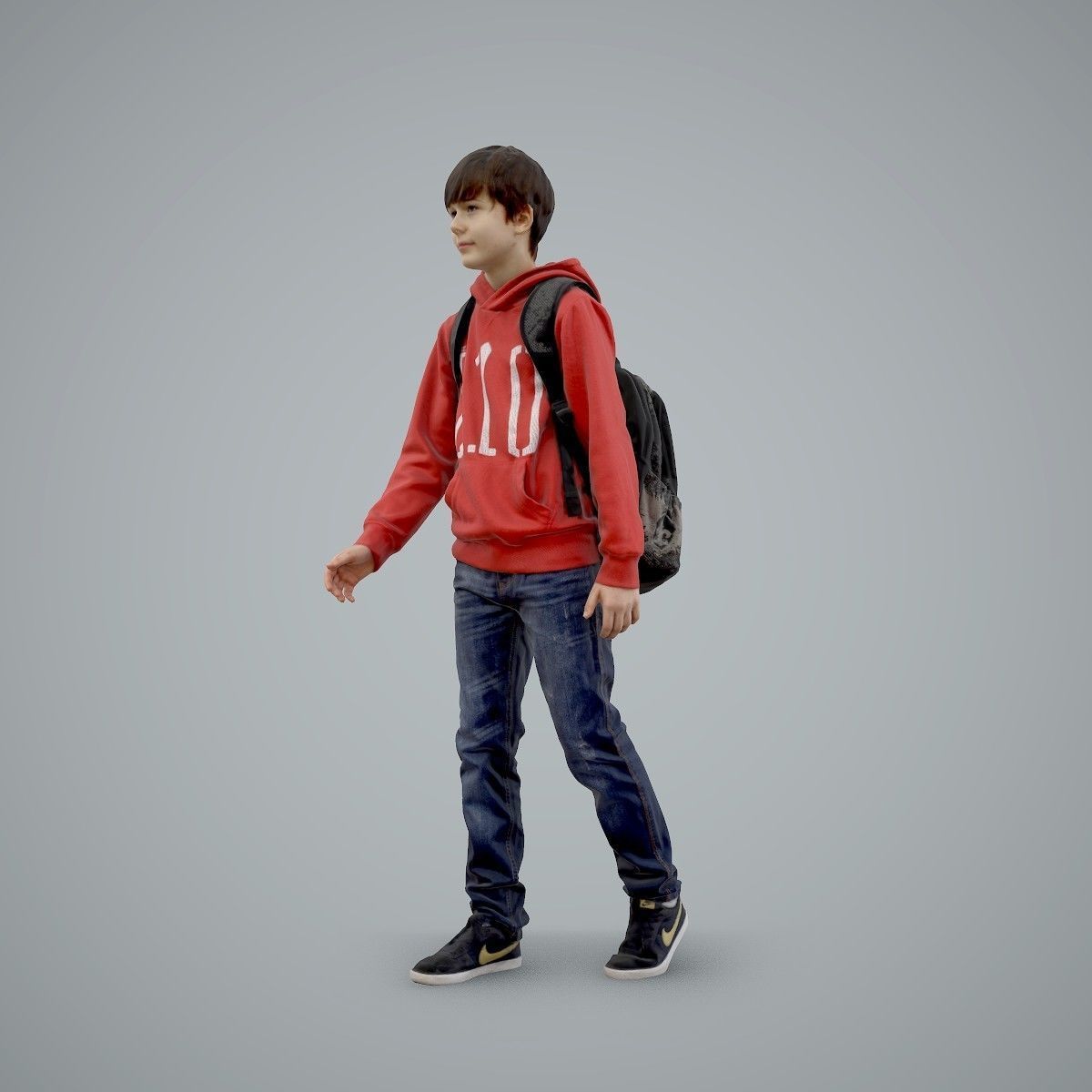 standing Casual Boy with Red Sweatshirt CBoy0004-HD2-O02P01-S 3D model_35