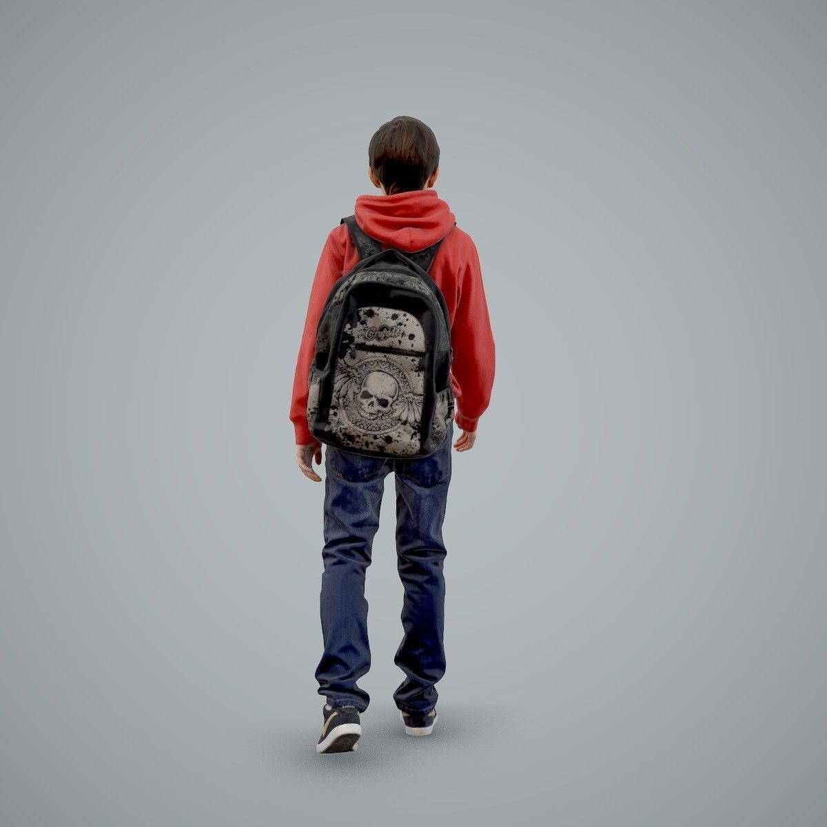 standing Casual Boy with Red Sweatshirt CBoy0004-HD2-O02P01-S 3D model_38