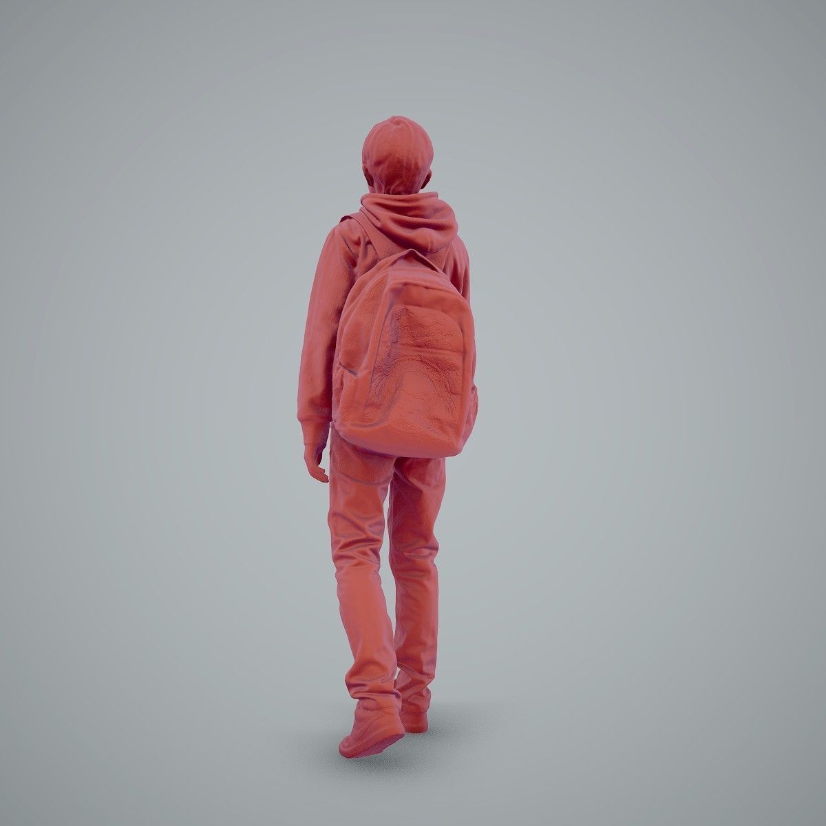 standing Casual Boy with Red Sweatshirt CBoy0004-HD2-O02P01-S 3D model_43