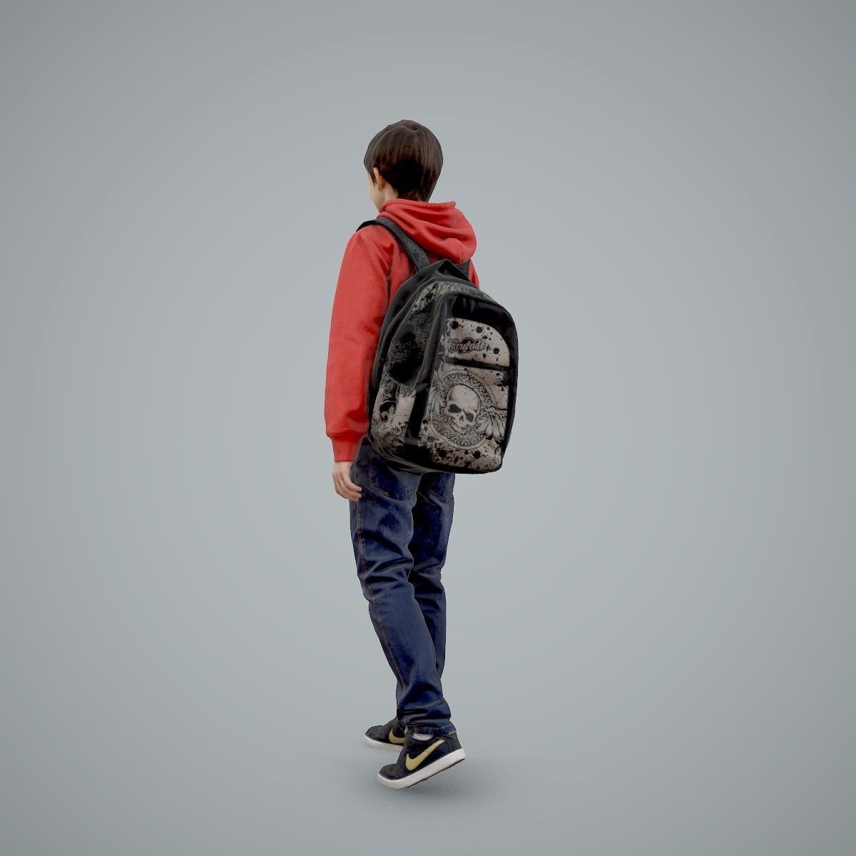 standing Casual Boy with Red Sweatshirt CBoy0004-HD2-O02P01-S 3D model_33
