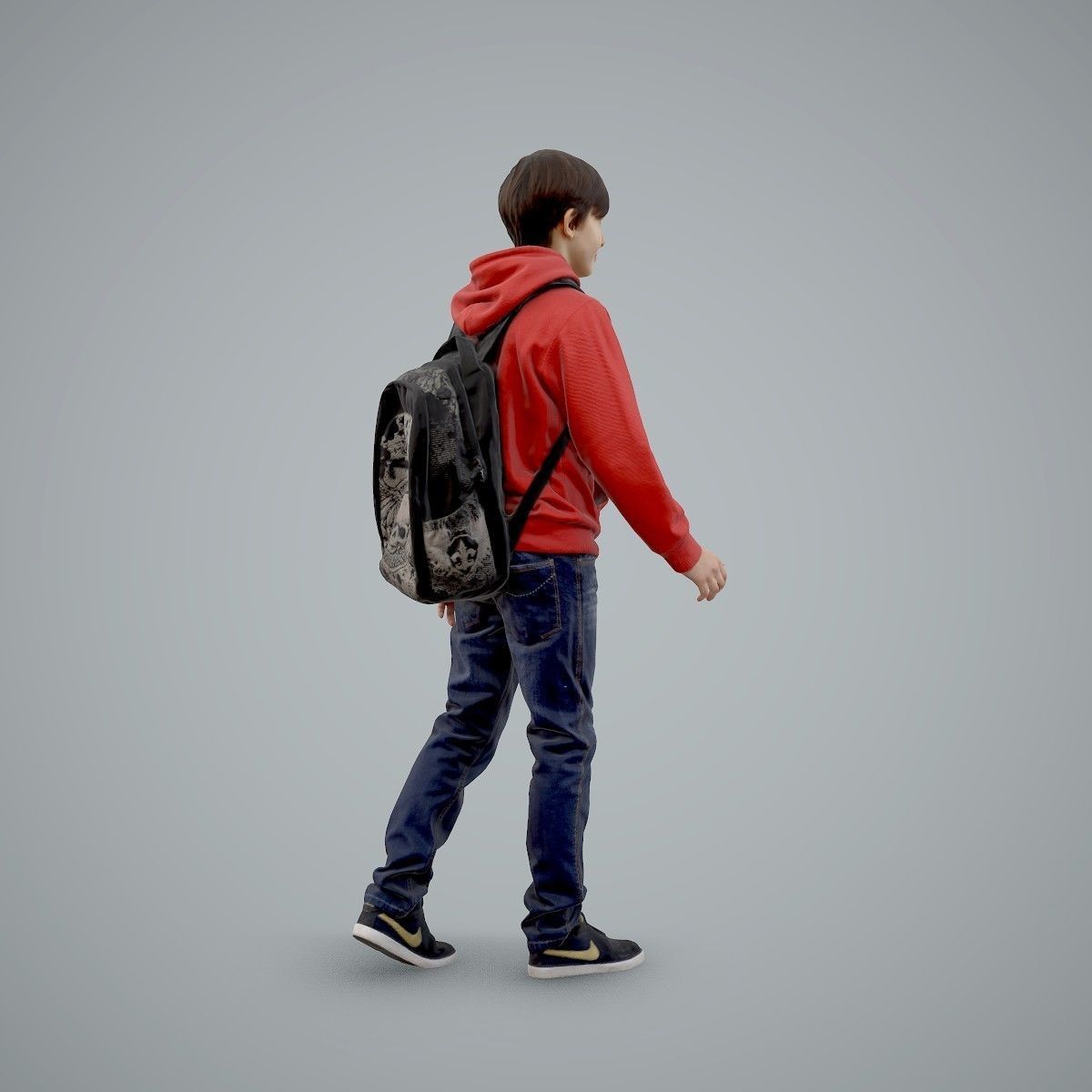 standing Casual Boy with Red Sweatshirt CBoy0004-HD2-O02P01-S 3D model_20