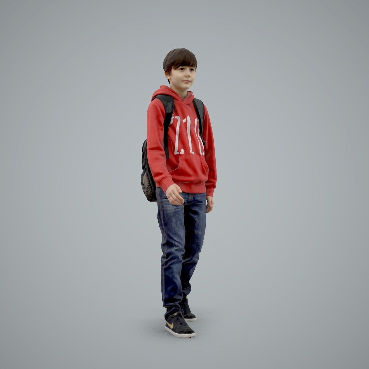standing Casual Boy with Red Sweatshirt CBoy0004-HD2-O02P01-S 3D model_24