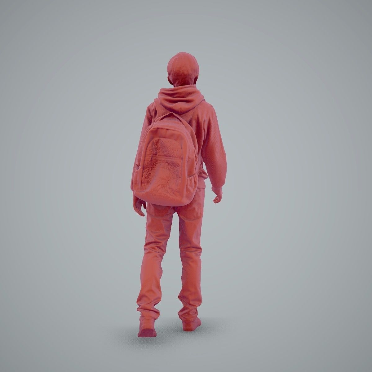 standing Casual Boy with Red Sweatshirt CBoy0004-HD2-O02P01-S 3D model_16