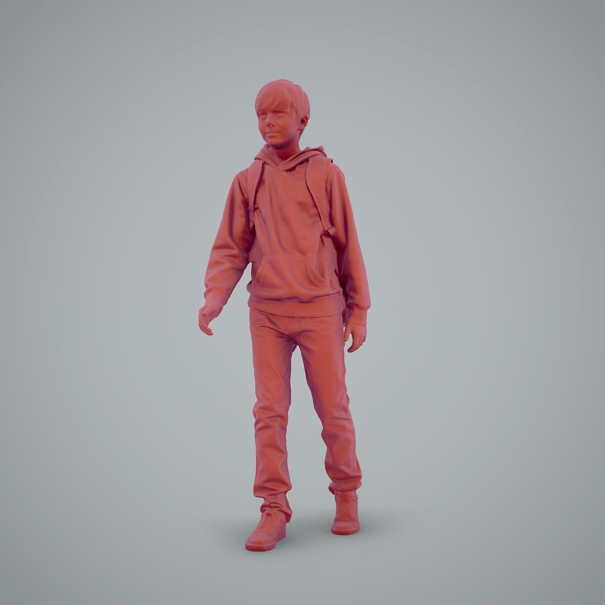 standing Casual Boy with Red Sweatshirt CBoy0004-HD2-O02P01-S 3D model_37