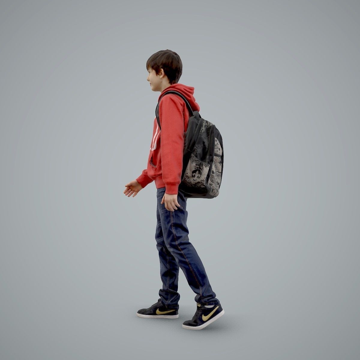 standing Casual Boy with Red Sweatshirt CBoy0004-HD2-O02P01-S 3D model_73