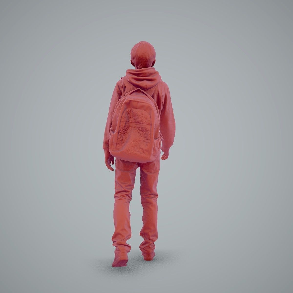 standing Casual Boy with Red Sweatshirt CBoy0004-HD2-O02P01-S 3D model_36