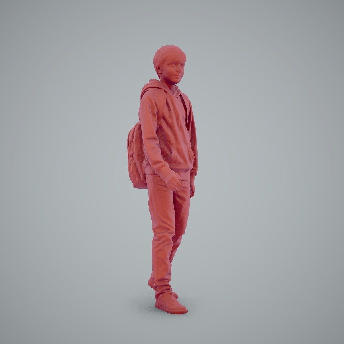 standing Casual Boy with Red Sweatshirt CBoy0004-HD2-O02P01-S 3D model_26