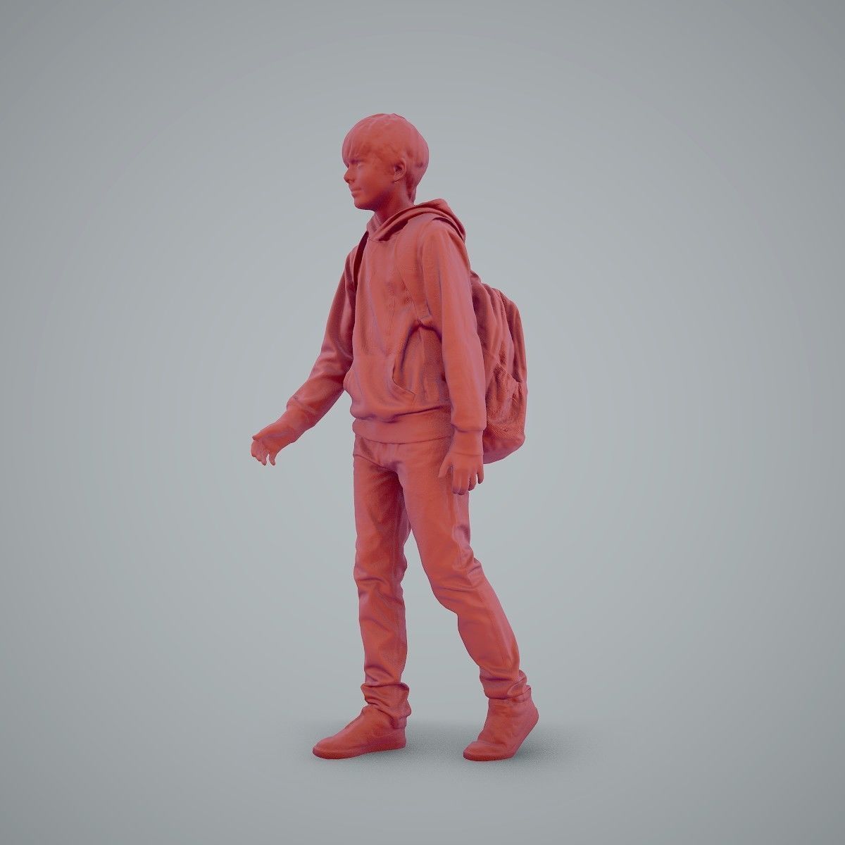 standing Casual Boy with Red Sweatshirt CBoy0004-HD2-O02P01-S 3D model_14