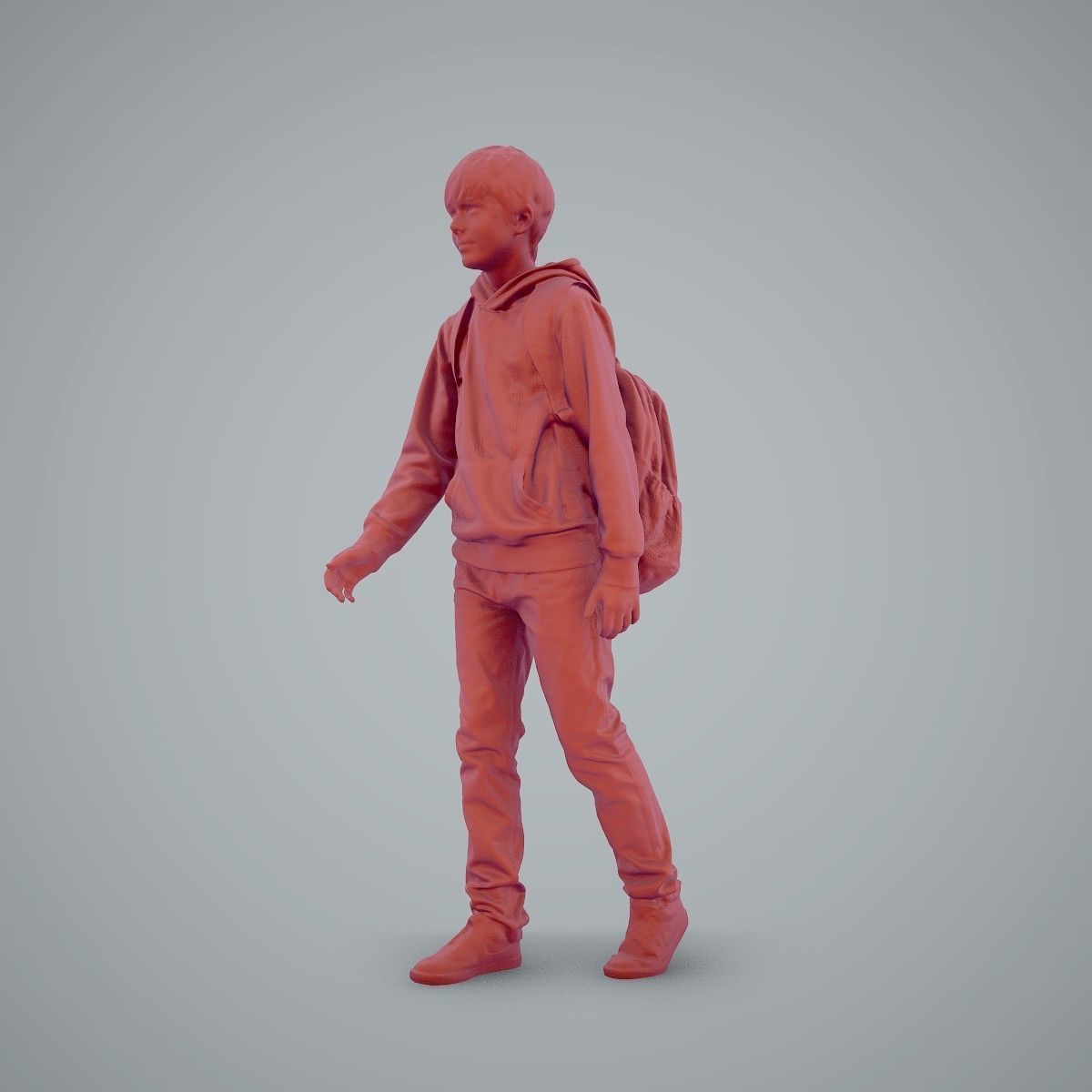 standing Casual Boy with Red Sweatshirt CBoy0004-HD2-O02P01-S 3D model_23