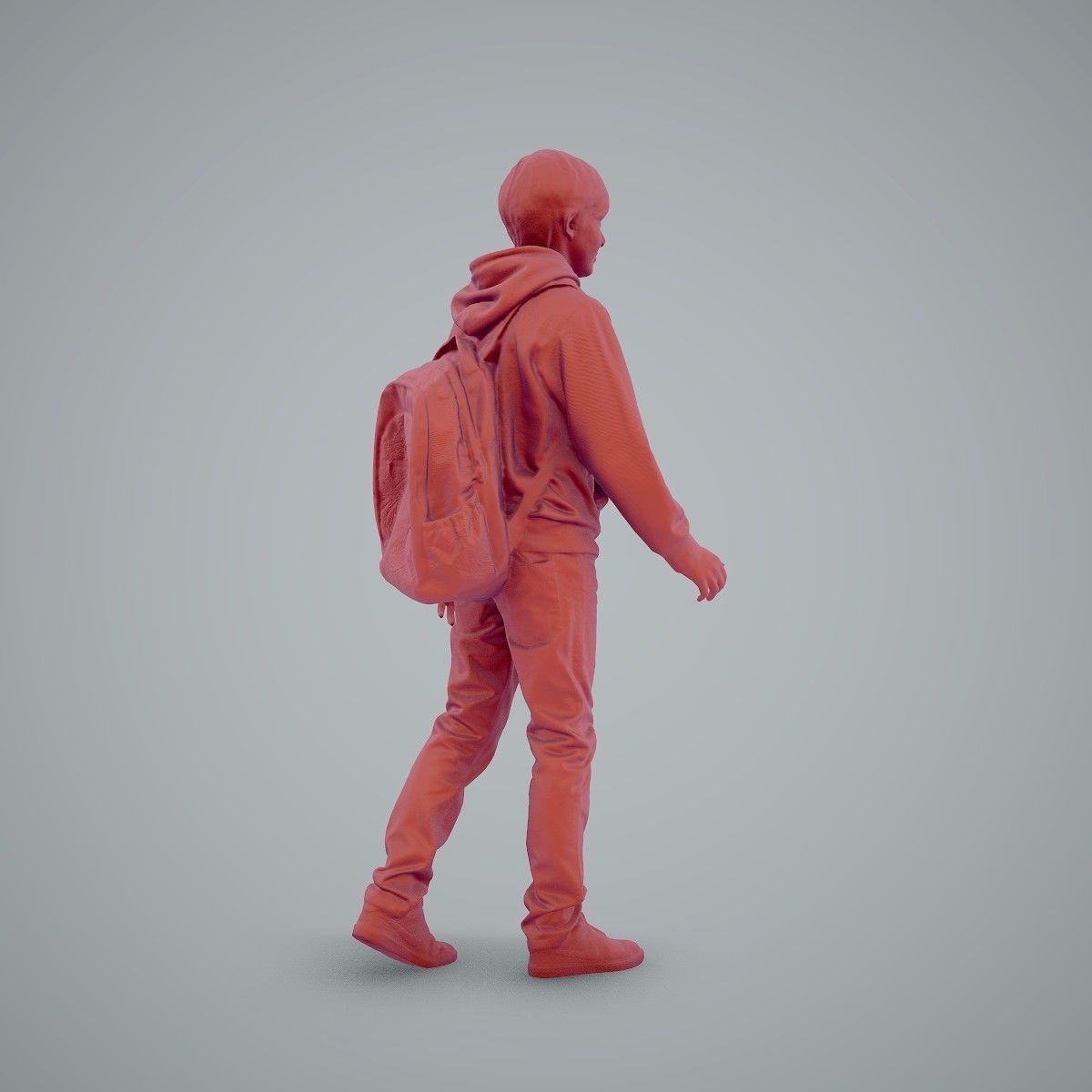 standing Casual Boy with Red Sweatshirt CBoy0004-HD2-O02P01-S 3D model_8