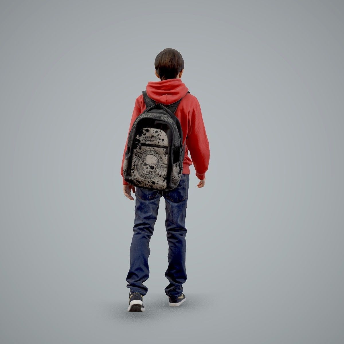 standing Casual Boy with Red Sweatshirt CBoy0004-HD2-O02P01-S 3D model_74