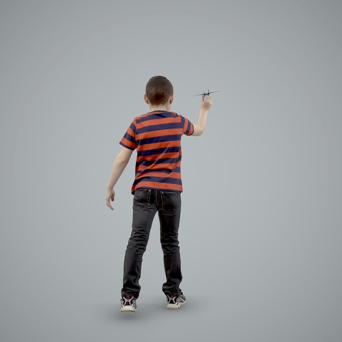 Boy Playing with an Airplane CBoy0005-HD2-O02P01-S 3D model_65