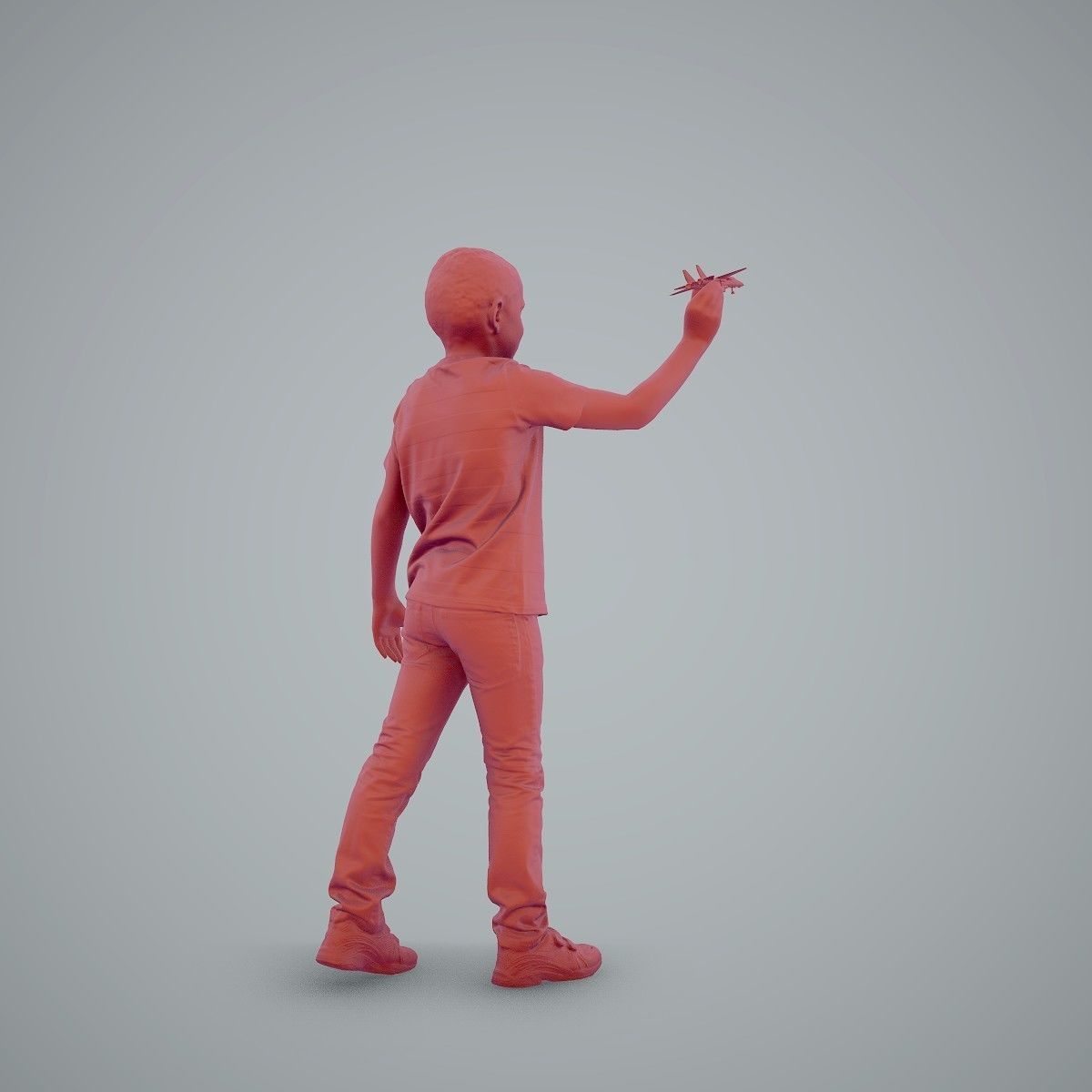 Boy Playing with an Airplane CBoy0005-HD2-O02P01-S 3D model_54
