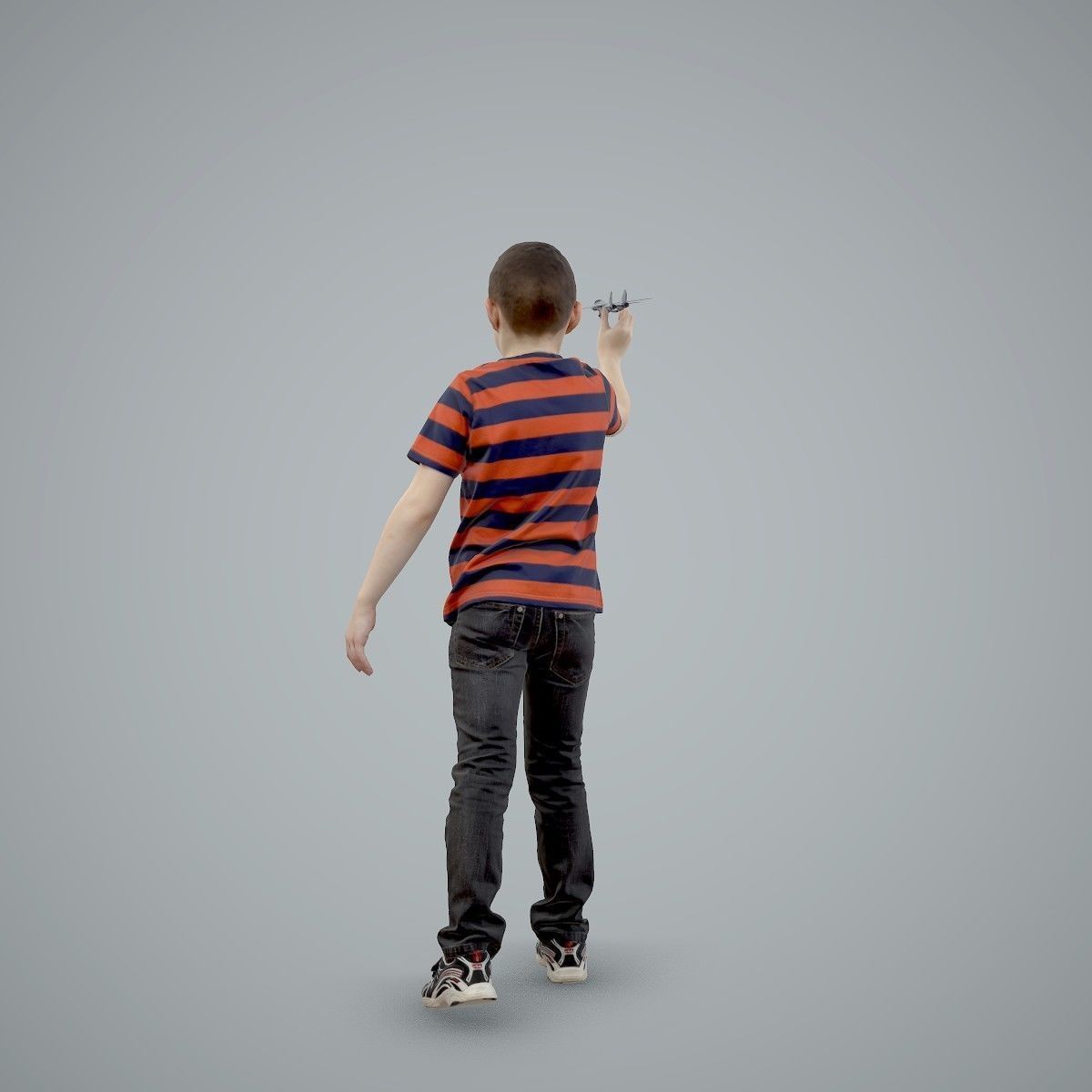 Boy Playing with an Airplane CBoy0005-HD2-O02P01-S 3D model_71