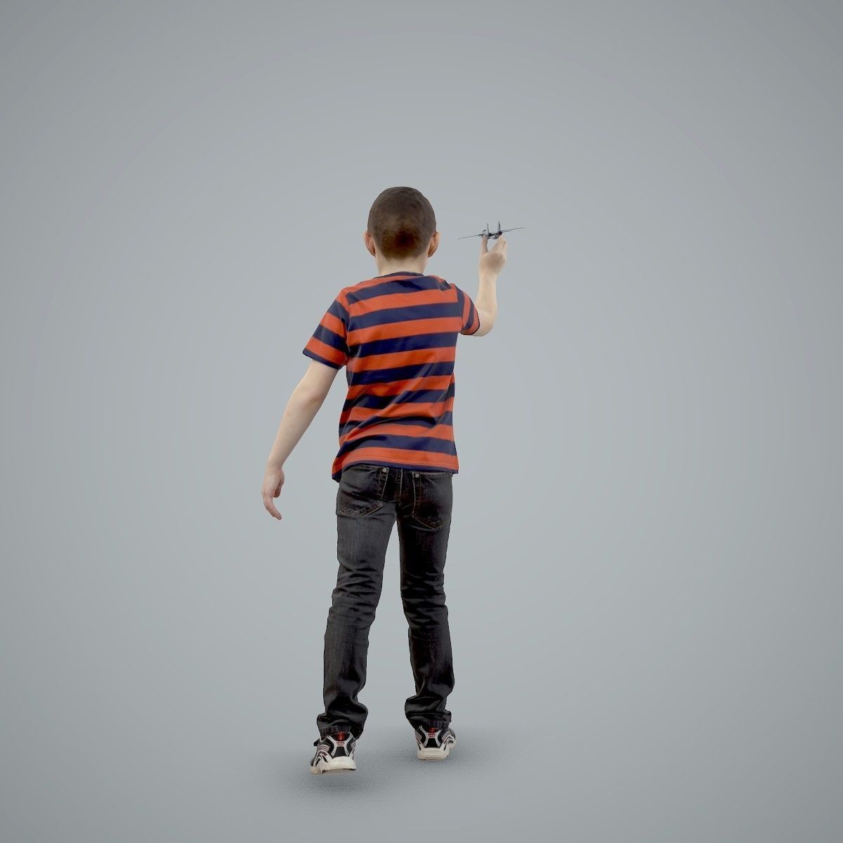 Boy Playing with an Airplane CBoy0005-HD2-O02P01-S 3D model_47