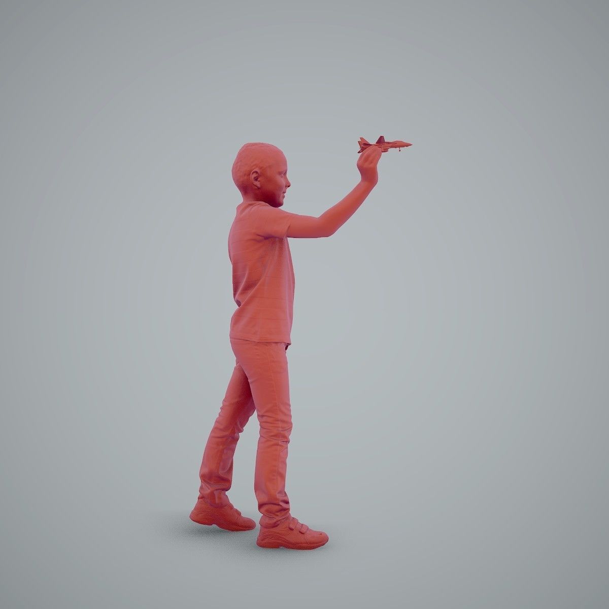 Boy Playing with an Airplane CBoy0005-HD2-O02P01-S 3D model_40