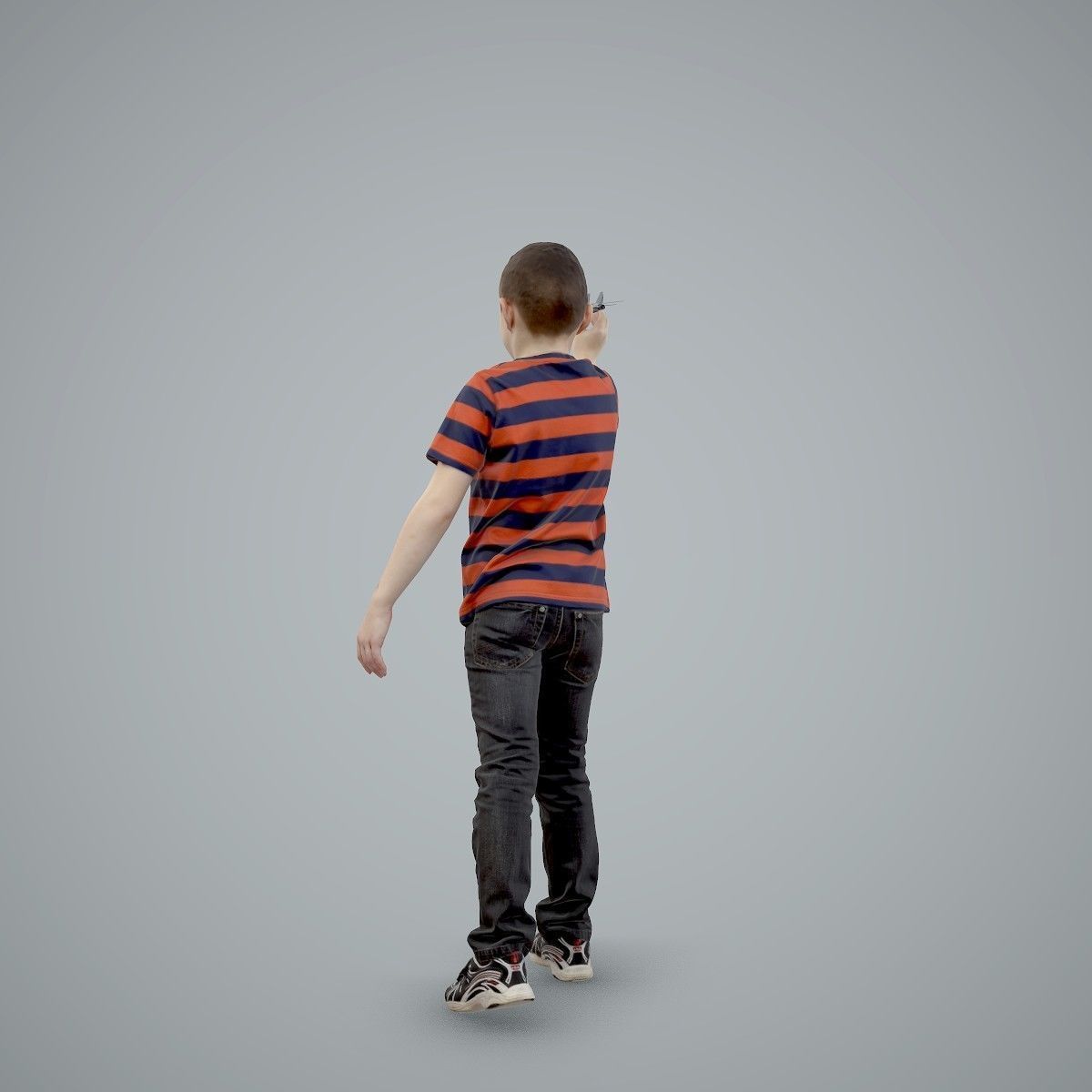 Boy Playing with an Airplane CBoy0005-HD2-O02P01-S 3D model_14