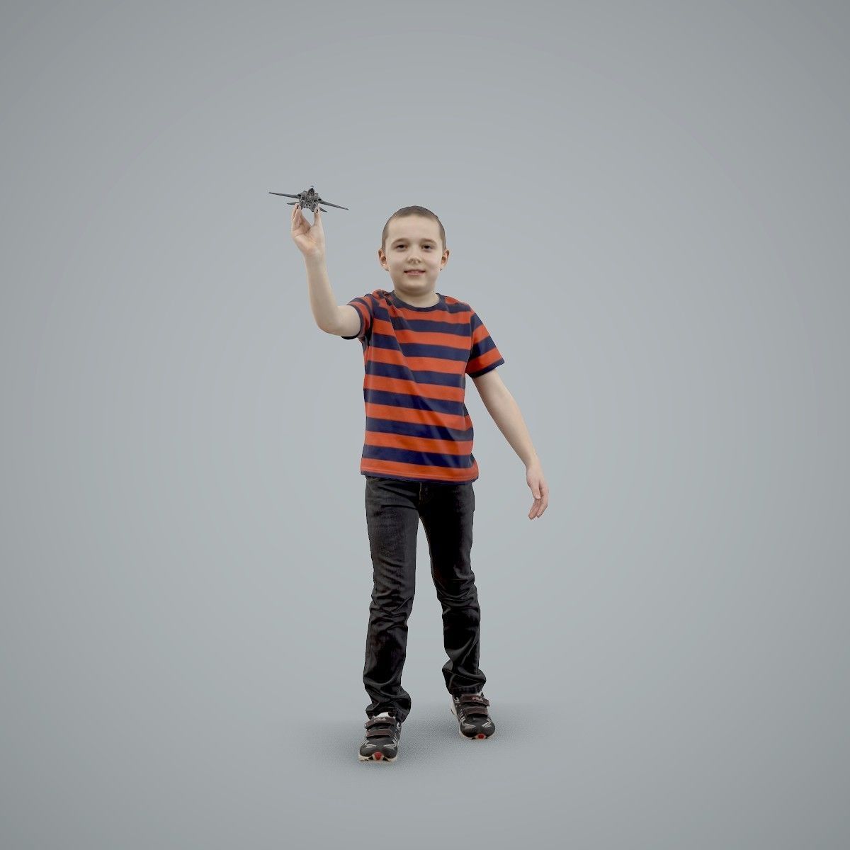 Boy Playing with an Airplane CBoy0005-HD2-O02P01-S 3D model_48