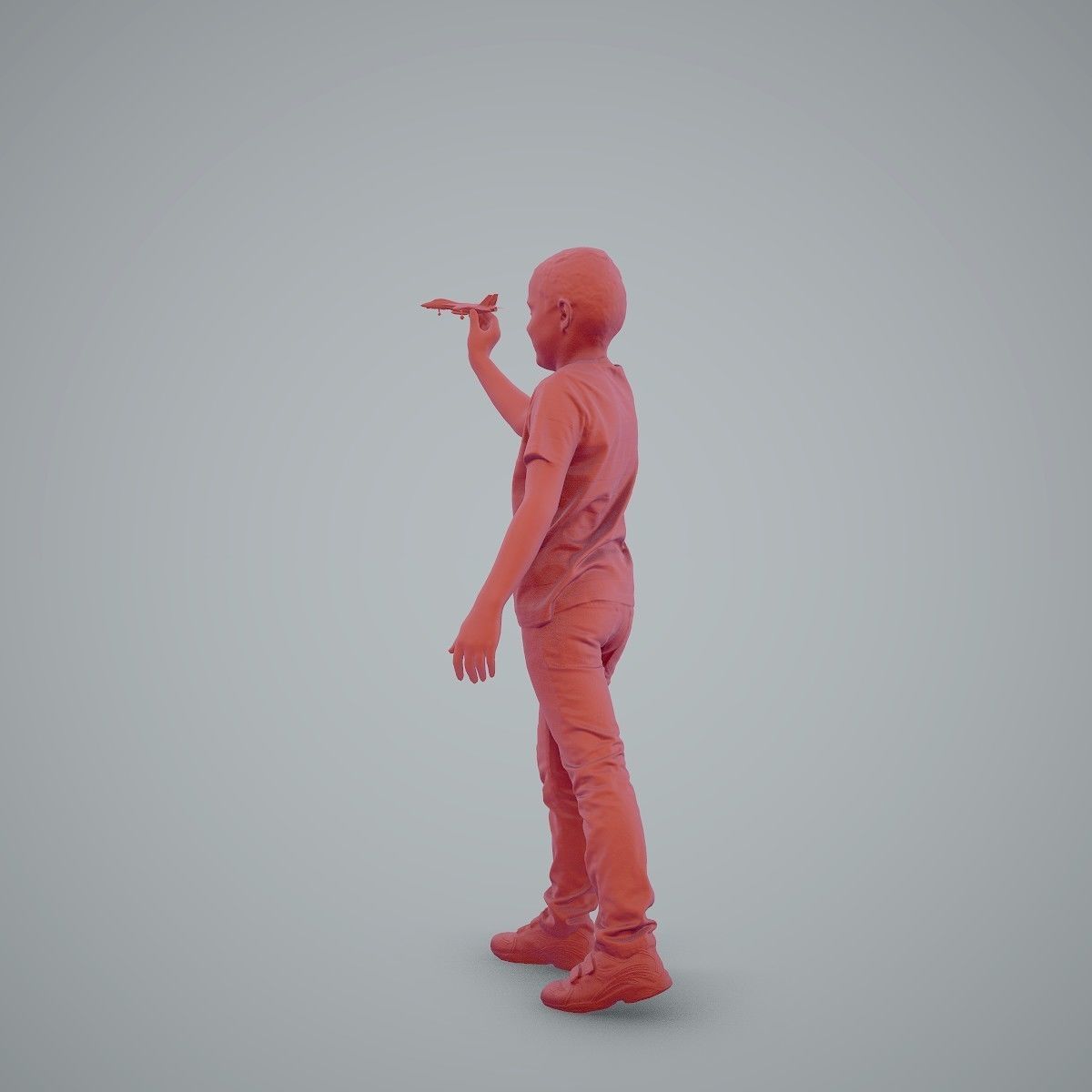 Boy Playing with an Airplane CBoy0005-HD2-O02P01-S 3D model_55