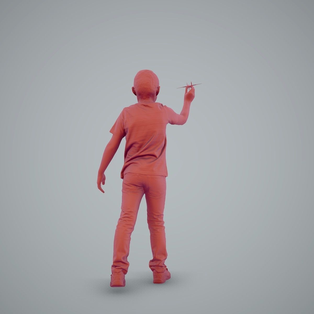 Boy Playing with an Airplane CBoy0005-HD2-O02P01-S 3D model_41
