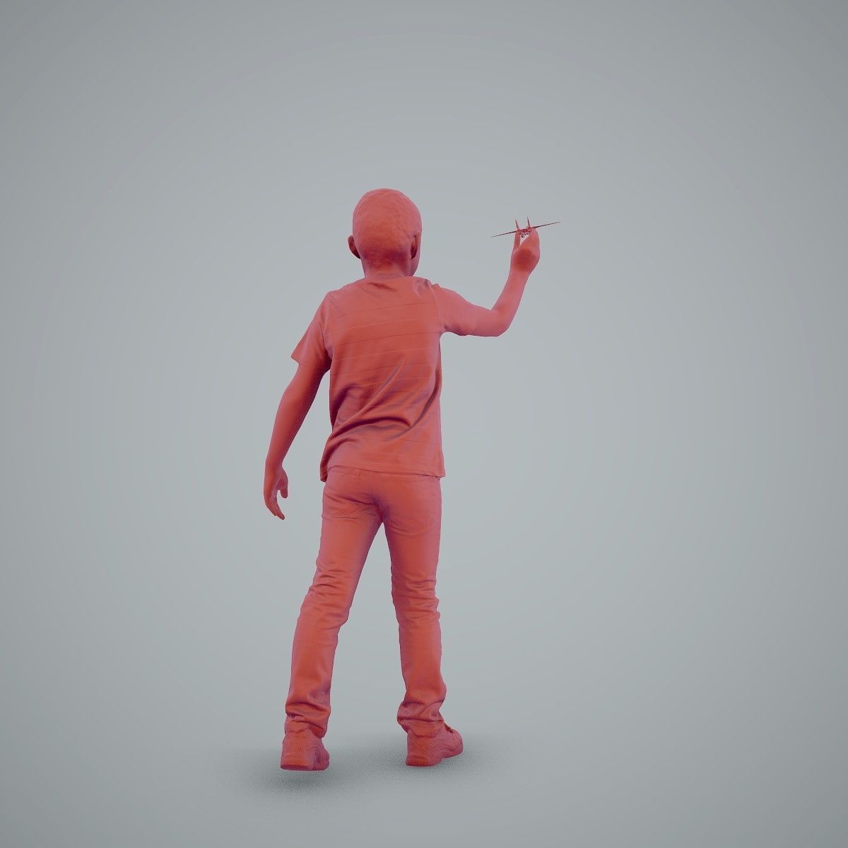 Boy Playing with an Airplane CBoy0005-HD2-O02P01-S 3D model_56
