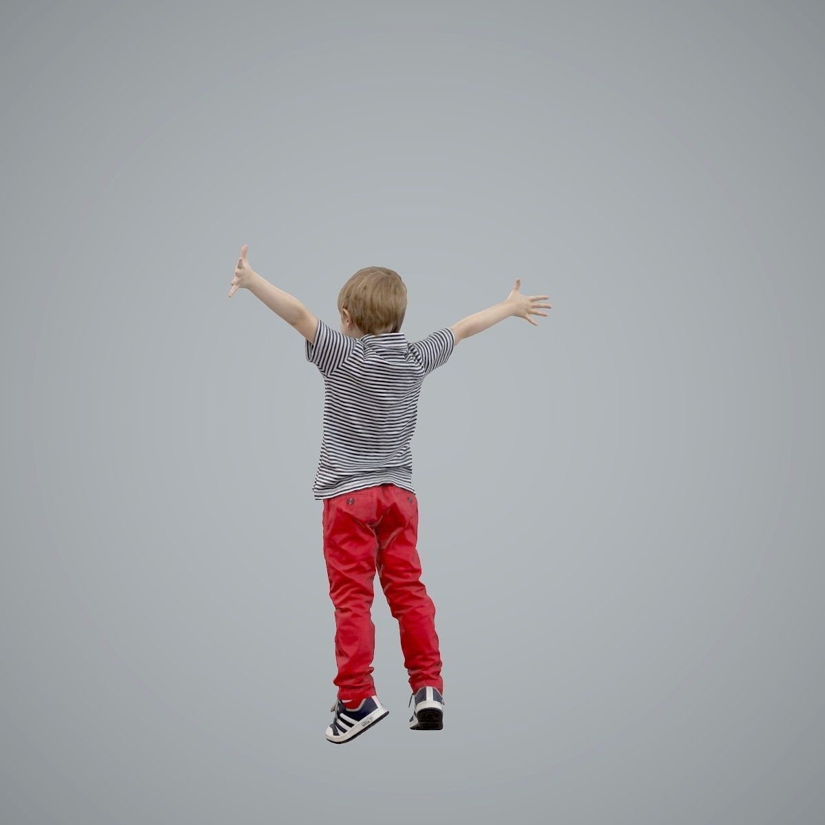 Happy Boy with Red Pants Jumping CBoy0003-HD2-O02P01-S 3D model_44