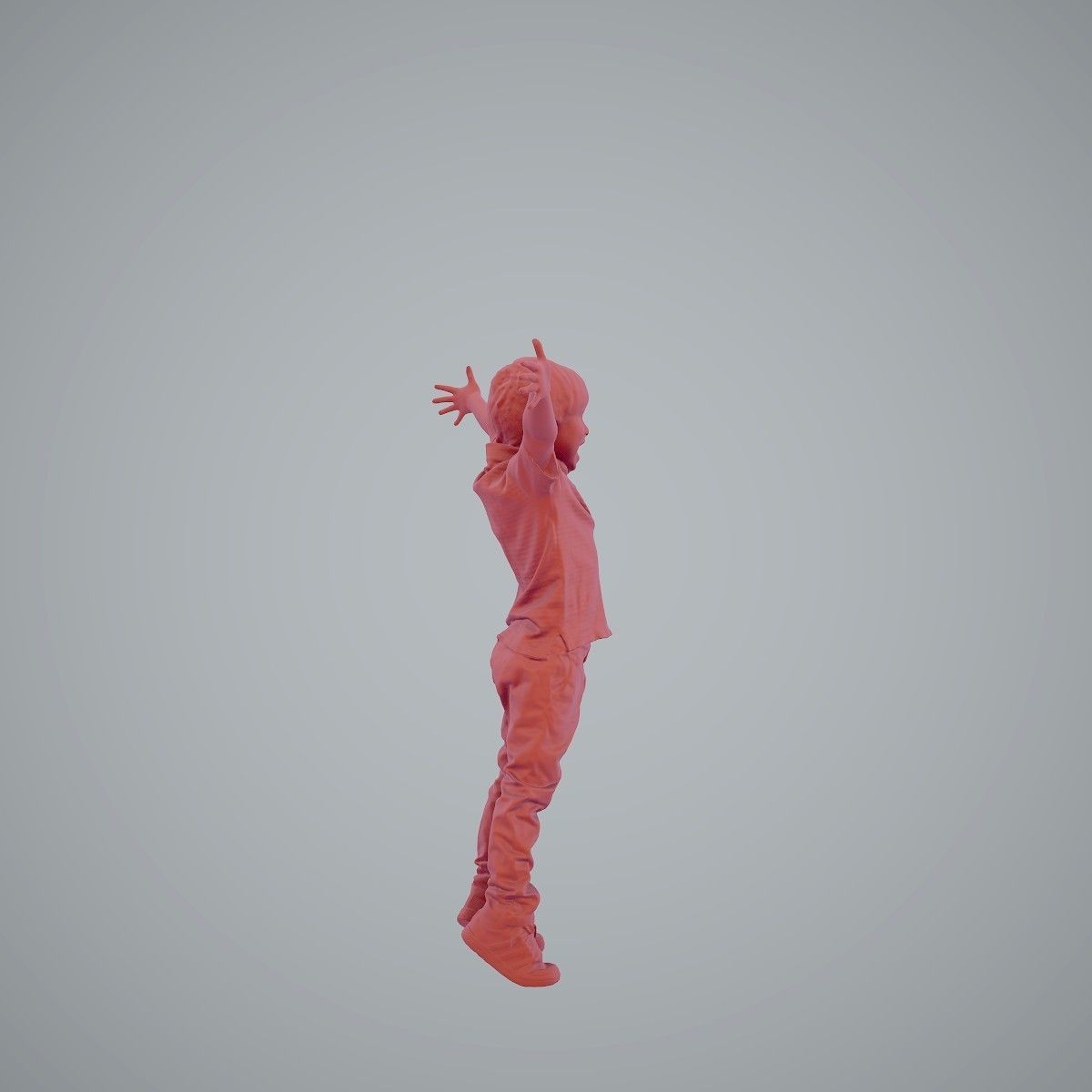 Happy Boy with Red Pants Jumping CBoy0003-HD2-O02P01-S 3D model_49