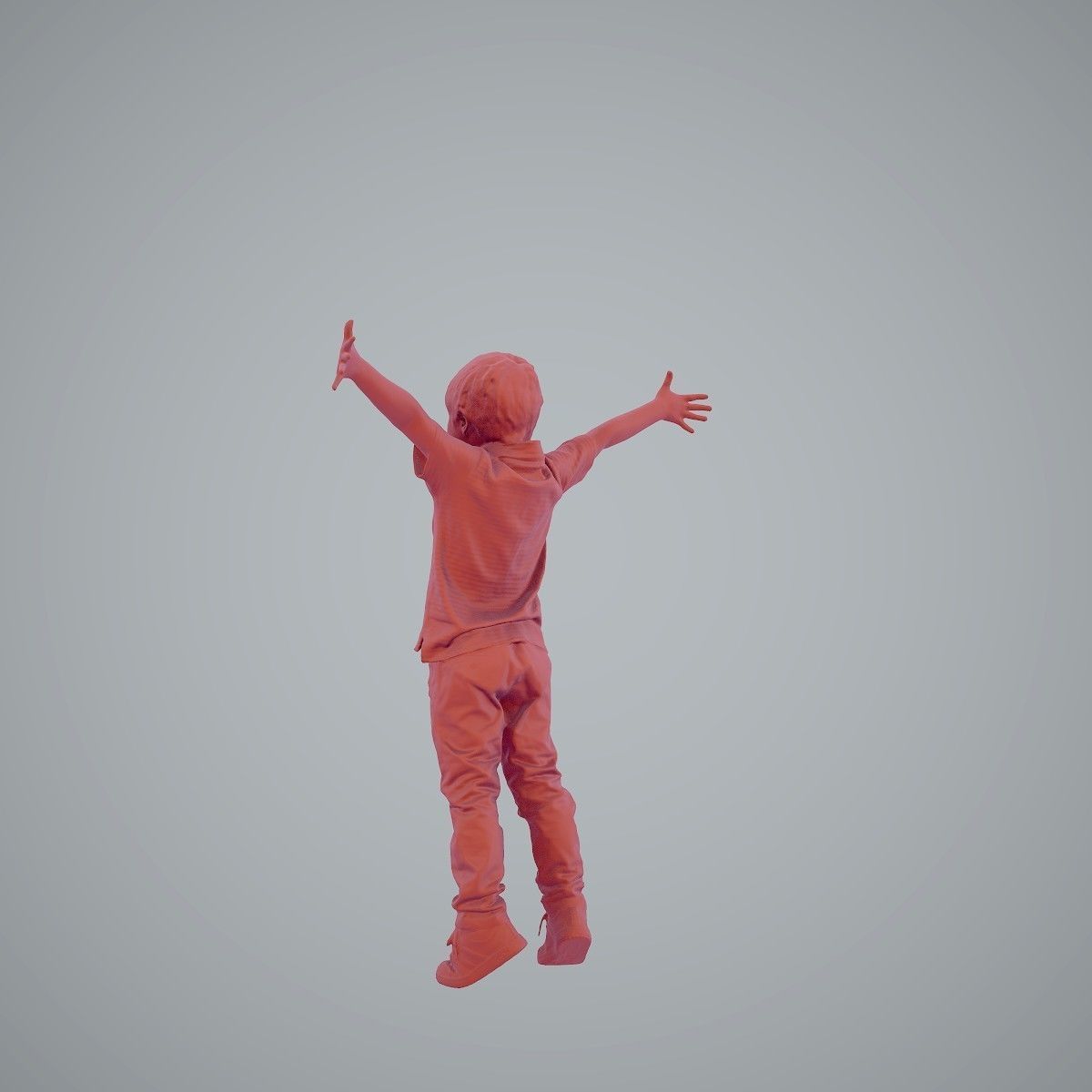 Happy Boy with Red Pants Jumping CBoy0003-HD2-O02P01-S 3D model_18