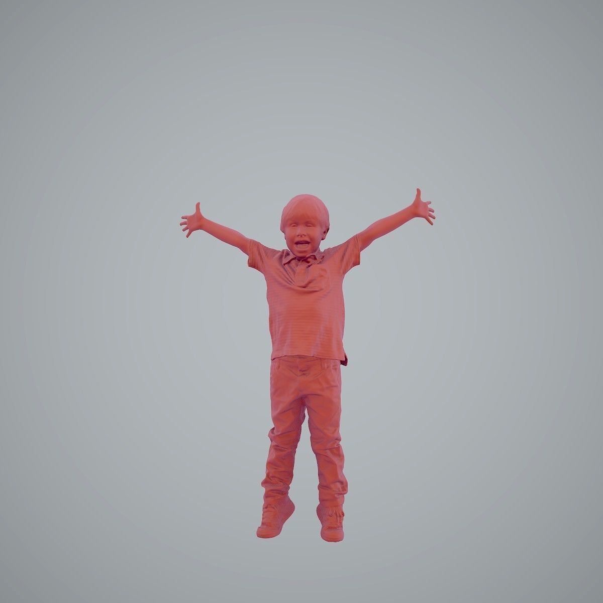 Happy Boy with Red Pants Jumping CBoy0003-HD2-O02P01-S 3D model_42