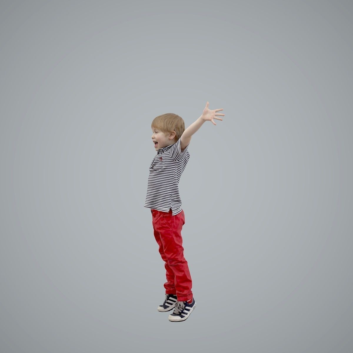 Happy Boy with Red Pants Jumping CBoy0003-HD2-O02P01-S 3D model_41